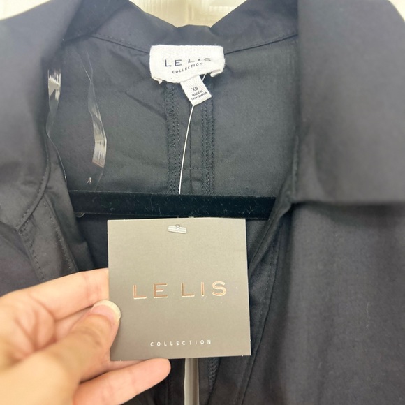 NWT Lelis Boutique Black Button Down Top Size XS - Picture 3 of 7
